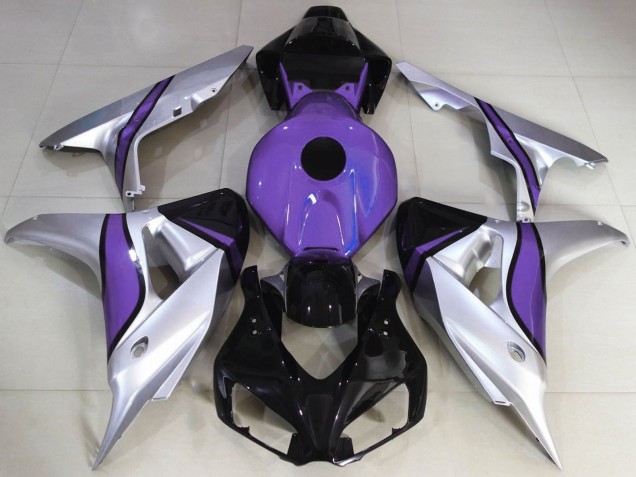 2006-2007 Silver Purple Glossy Black Honda CBR1000RR Motorcycle Fairings Australia