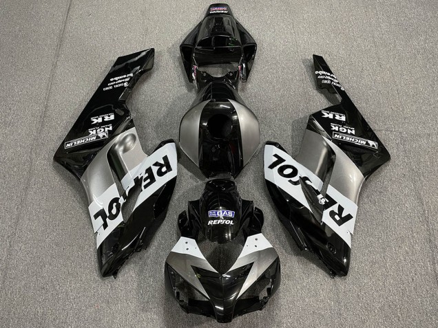 2004-2005 Silver White Glossy Black Repsol Honda CBR1000RR Motorcycle Fairings Australia
