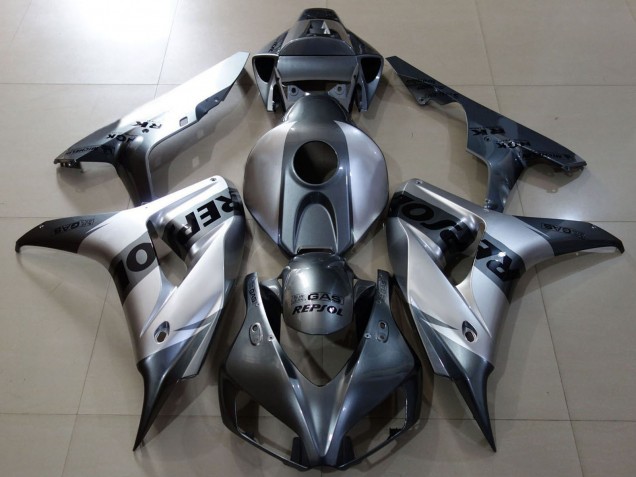 2006-2007 Silver Grey Black Repsol Honda CBR1000RR Motorcycle Fairings Australia
