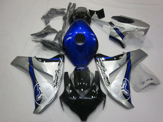 2008-2011 Silver Blue Glossy Black Honda CBR1000RR Motorcycle Fairings Australia