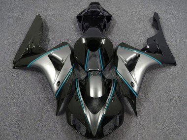 2006-2007 Silver Blue Glossy Black Pinstripe Honda CBR1000RR Motorcycle Fairings Australia