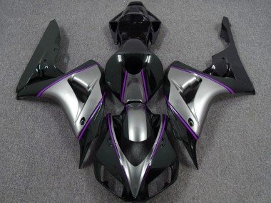 2006-2007 Silver Purple Glossy Black Pinstripe Honda CBR1000RR Motorcycle Fairings Australia