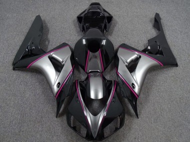 2006-2007 Silver Pink Glossy Black Pinstripe Honda CBR1000RR Motorcycle Fairings Australia