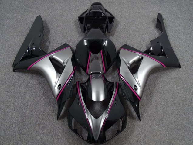 2006-2007 Silver Pink Glossy Black Pinstripe Honda CBR1000RR Motorcycle Fairings Australia
