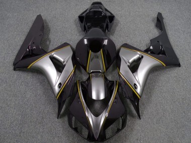 2006-2007 Silver Yellow Glossy Black Pinstripe Honda CBR1000RR Motorcycle Fairings Australia