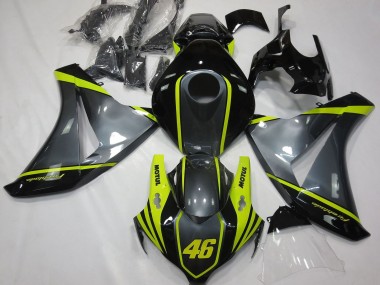 2008-2011 Grey Yellow Glossy Black 46 Honda CBR1000RR Motorcycle Fairings Australia