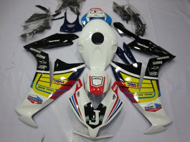 2012-2016 White Yellow Glossy Black Honda CBR1000RR Motorcycle Fairings Australia
