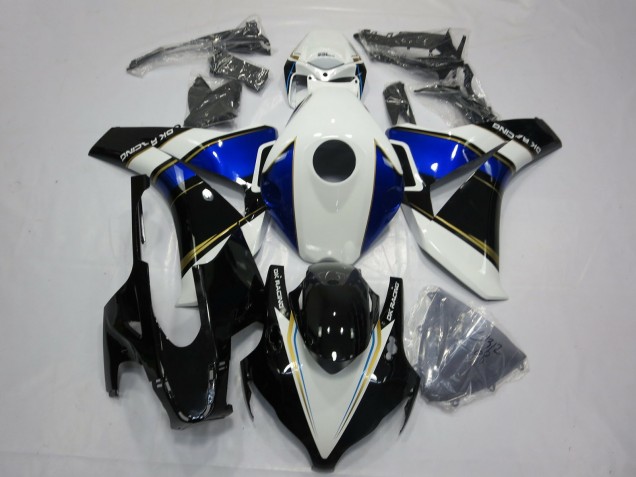 2008-2011 White Blue Gold Glossy Black Honda CBR1000RR Motorcycle Fairings Australia
