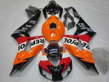 2006-2007 Orange White Red Glossy Black Repsol Honda CBR1000RR Motorcycle Fairings Australia