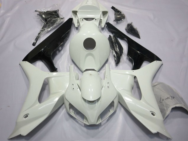 2006-2007 White Glossy Black Honda CBR1000RR Motorcycle Fairings Australia