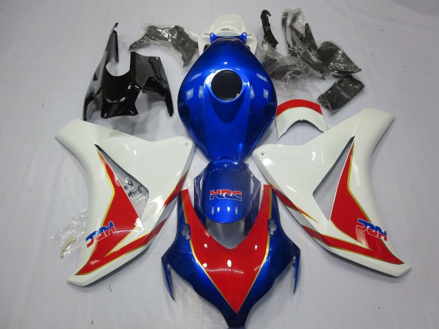 2008-2011 White Blue Red HRC Honda CBR1000RR Motorcycle Fairings Australia