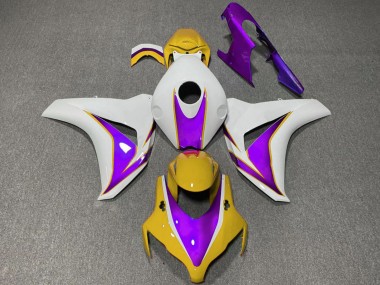 2008-2011 White Yellow Purple Honda CBR1000RR Motorcycle Fairings Australia
