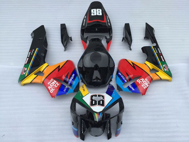 2005-2006 Black and Red 86 Honda CBR600RR Motorcycle Fairings Australia