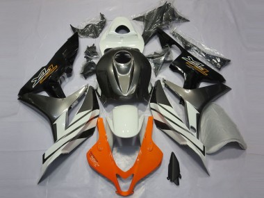2007-2008 White Grey Glossy Black Honda CBR600RR Motorcycle Fairings Australia