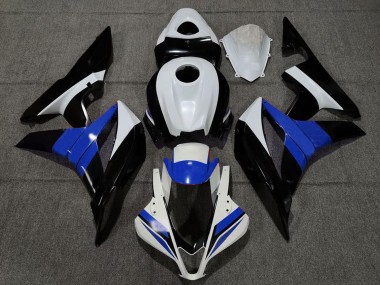 2007-2008 White Blue Glossy Black Honda CBR600RR Motorcycle Fairings Australia