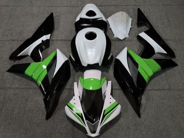 2007-2008 White Green Glossy Black Honda CBR600RR Motorcycle Fairings Australia