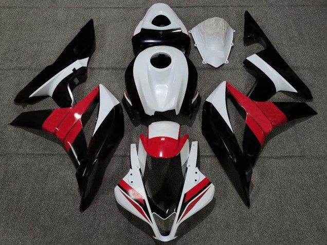 2007-2008 White Red Glossy Black Honda CBR600RR Motorcycle Fairings Australia