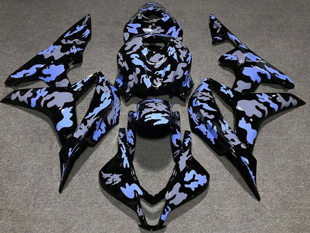2007-2008 Blue Grey Camouflage Honda CBR600RR Motorcycle Fairing Australia