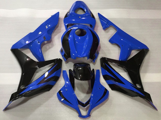 2007-2008 Blue Glossy Black OEM Style Honda CBR600RR Motorcycle Fairings Australia