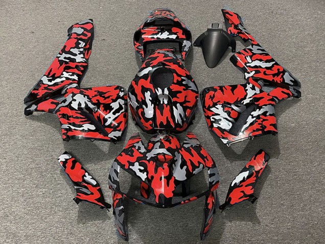 2005-2006 Camouflage Red Honda CBR600RR Motorcycle Fairings Australia