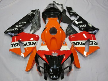 2005-2006 Orange White Red Glossy Black Repsol Honda CBR600RR Motorcycle Fairing Australia