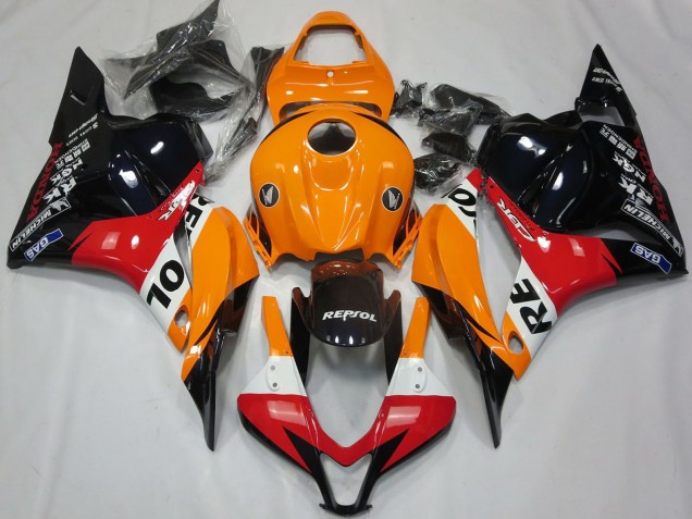 2009-2012 Orange White Red Glossy Black Repsol Honda CBR600RR Motorcycle Fairing Australia