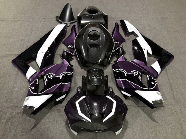 2013-2023 Black Carbon Fiber White Purple Bull Honda CBR600RR Motorcycle Fairings Australia