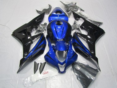 2007-2008 Blue Glossy Black Honda CBR600RR Motorcycle Fairing Kits Australia