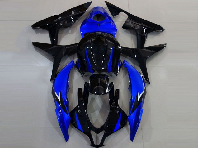 2007-2008 Blue Glossy Black Honda CBR600RR Motorcycle Fairings Australia