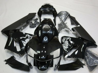 2003-2004 Glossy Black Special Design Honda CBR600RR Motorcycle Fairings Australia