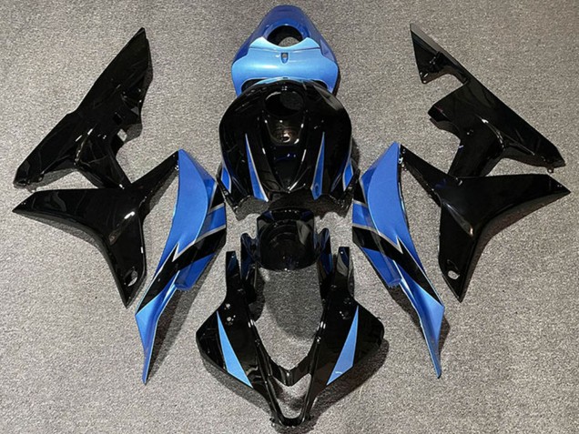 2007-2008 Light Blue Glossy Black Honda CBR600RR Motorcycle Fairings Australia