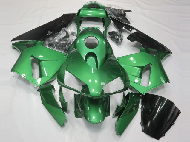 2003-2004 Green Glossy Black Honda CBR600RR Motorcycle Fairing Australia
