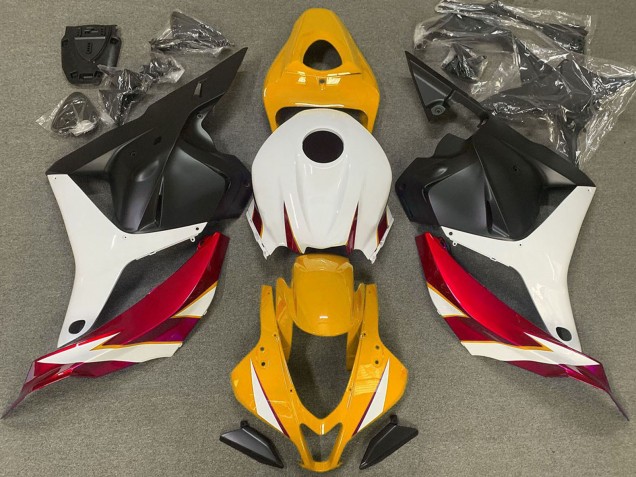 2009-2012 White Red Yellow Matte Black Honda CBR600RR Motorcycle Fairings Australia