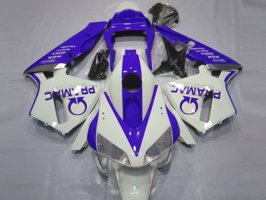 2003-2004 White Blue Pramac Honda CBR600RR Motorcycle Fairings Australia