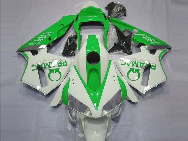 2003-2004 White Green Pramac Honda CBR600RR Motorcycle Fairings Australia