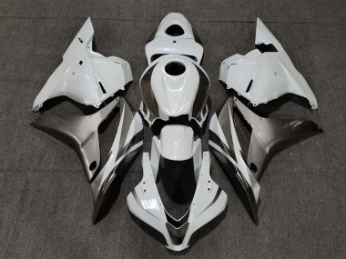 2009-2012 White Silver Glossy Black Honda CBR600RR Motorcycle Fairings Australia