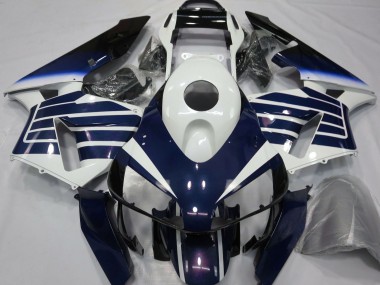 2003-2004 White Blue Fade Honda CBR600RR Motorcycle Fairings Australia