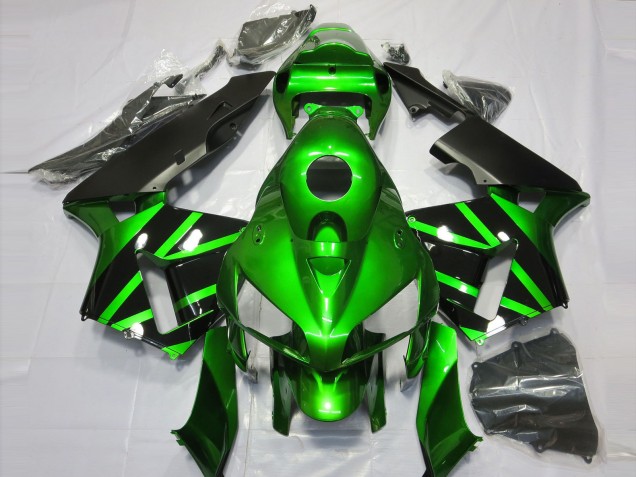 2005-2006 Green Black Honda CBR600RR Motorcycle Fairings Australia