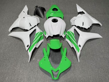 2009-2012 White Green Stripe Honda CBR600RR Motorcycle Fairings Australia