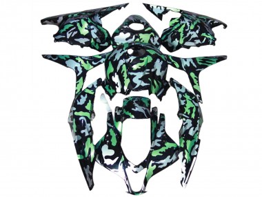 2009-2012 Green Grey Camouflage Honda CBR600RR Motorcycle Fairings Australia