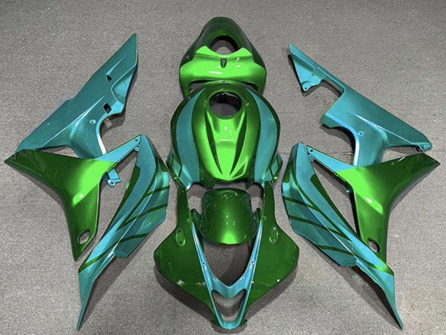 2007-2008 Green Teal Blue Honda CBR600RR Motorcycle Fairings Australia