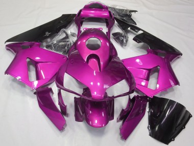 2003-2004 Hot Pink Glossy Black Honda CBR600RR Motorcycle Fairings Australia