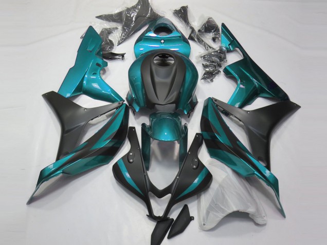 2007-2008 Light Blue Matte Black Honda CBR600RR Motorcycle Fairings Australia