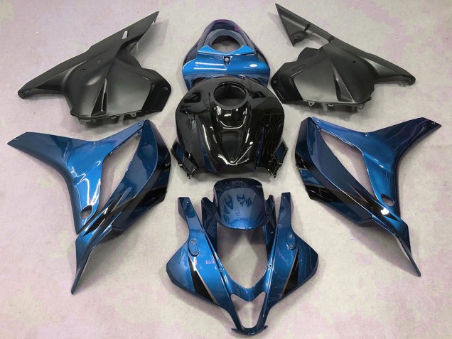2009-2012 Blue Glossy Black Matte Black Honda CBR600RR Motorcycle Fairings Australia