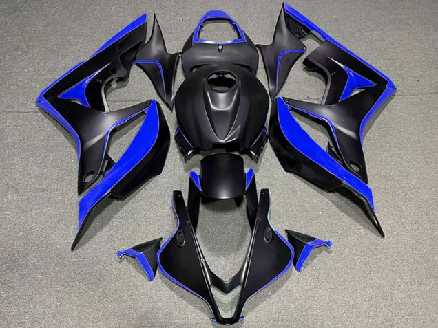2007-2008 Blue Matte Black Honda CBR600RR Motorcycle Fairings Australia