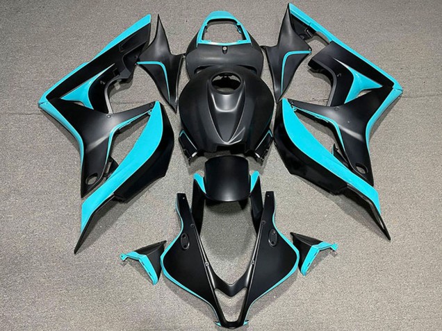 2007-2008 Cyan Blue Matte Black Honda CBR600RR Motorcycle Fairing Australia