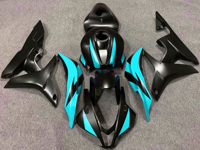 2007-2008 Cyan Blue Matte Black Honda CBR600RR Motorcycle Fairings Australia