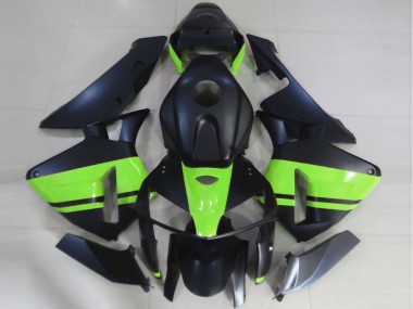 2005-2006 Matte Black Light Green Honda CBR600RR Motorcycle Fairings Australia