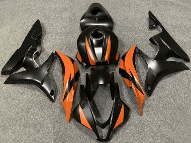 2007-2008 Orange Matte Black Honda CBR600RR Motorcycle Fairings Australia