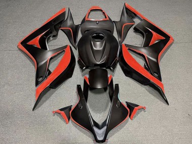 2007-2008 Red Matte Black Honda CBR600RR Motorcycle Fairing Australia